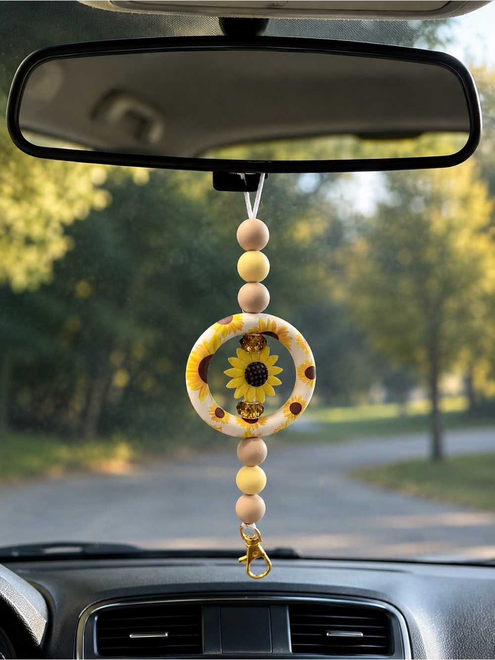 Sunflower Beaded Freshie Holder